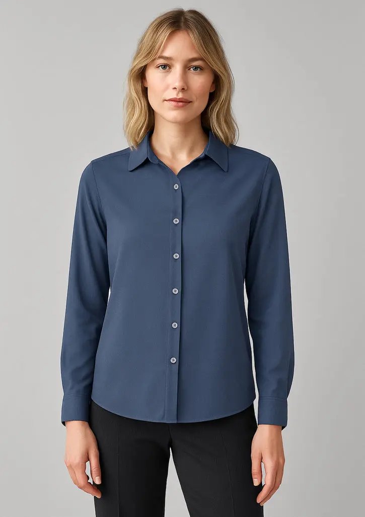 Biz Corporates Evelyn Long Sleeve Shirt RU570LL Metro Workwear
